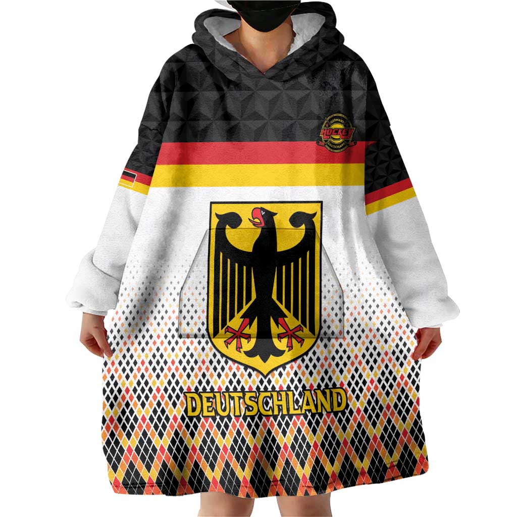 Custom Germany Hockey Wearable Blanket Hoodie Go Trager der Adler
