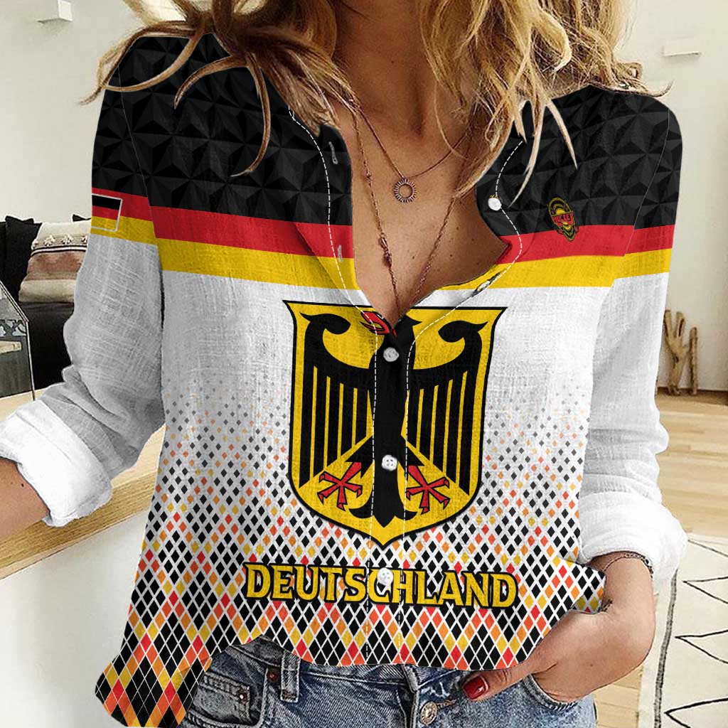 Custom Germany Hockey Women Casual Shirt Go Trager der Adler