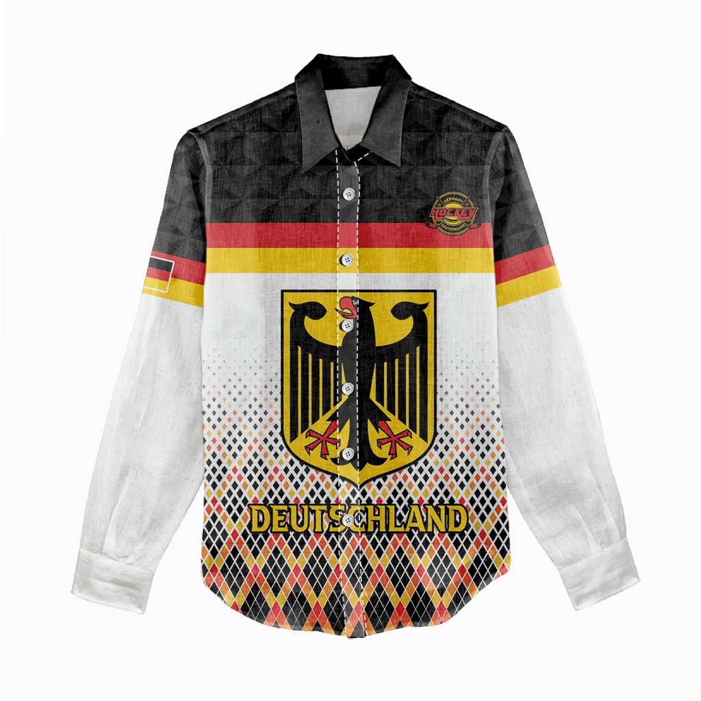 Custom Germany Hockey Women Casual Shirt Go Trager der Adler