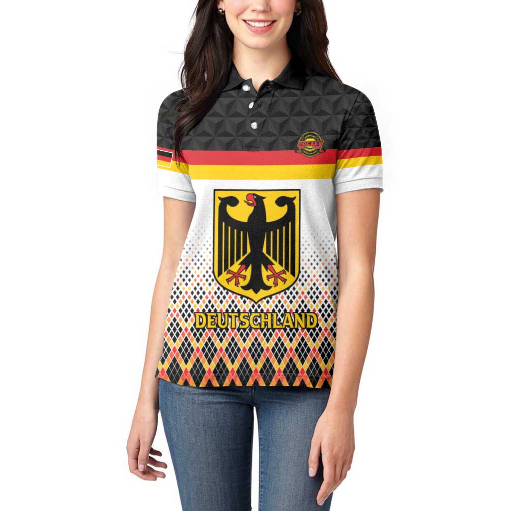 Custom Germany Hockey Women Polo Shirt Go Trager der Adler