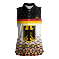 Custom Germany Hockey Women Sleeveless Polo Shirt Go Trager der Adler