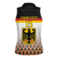 Custom Germany Hockey Women Sleeveless Polo Shirt Go Trager der Adler