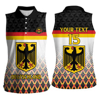 Custom Germany Hockey Women Sleeveless Polo Shirt Go Trager der Adler