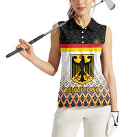 Custom Germany Hockey Women Sleeveless Polo Shirt Go Trager der Adler