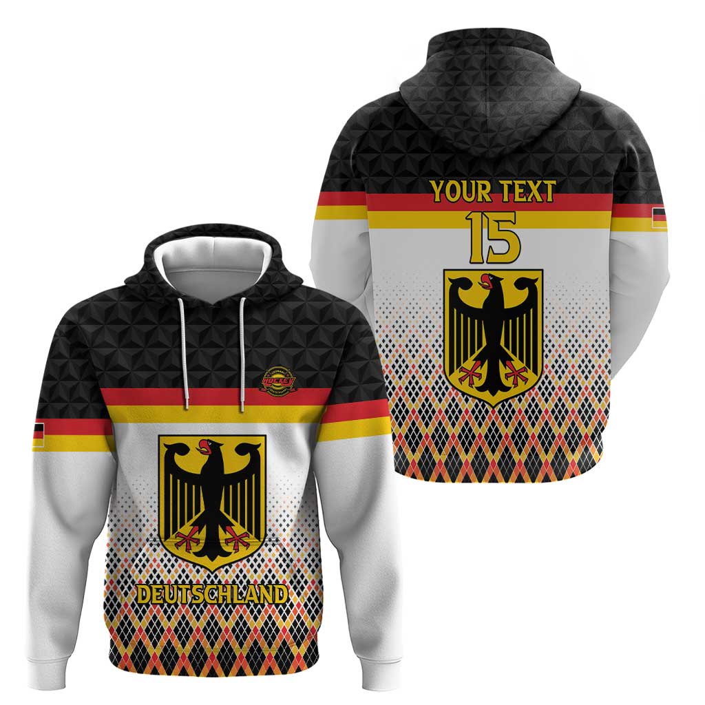 Custom Germany Hockey Zip Hoodie Go Trager der Adler