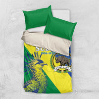 Personalized Sudan 1956-1970 Bedding Set Secretary Bird Coat Of Arms