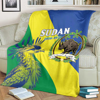 Personalized Sudan 1956-1970 Blanket Secretary Bird Coat Of Arms