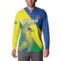Personalized Sudan 1956-1970 Button Sweatshirt Secretary Bird Coat Of Arms