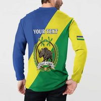 Personalized Sudan 1956-1970 Button Sweatshirt Secretary Bird Coat Of Arms