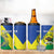 Personalized Sudan 1956-1970 4 in 1 Can Cooler Tumbler Secretary Bird Coat Of Arms