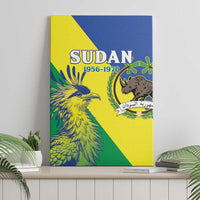Personalized Sudan 1956-1970 Canvas Wall Art Secretary Bird Coat Of Arms