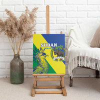 Personalized Sudan 1956-1970 Canvas Wall Art Secretary Bird Coat Of Arms