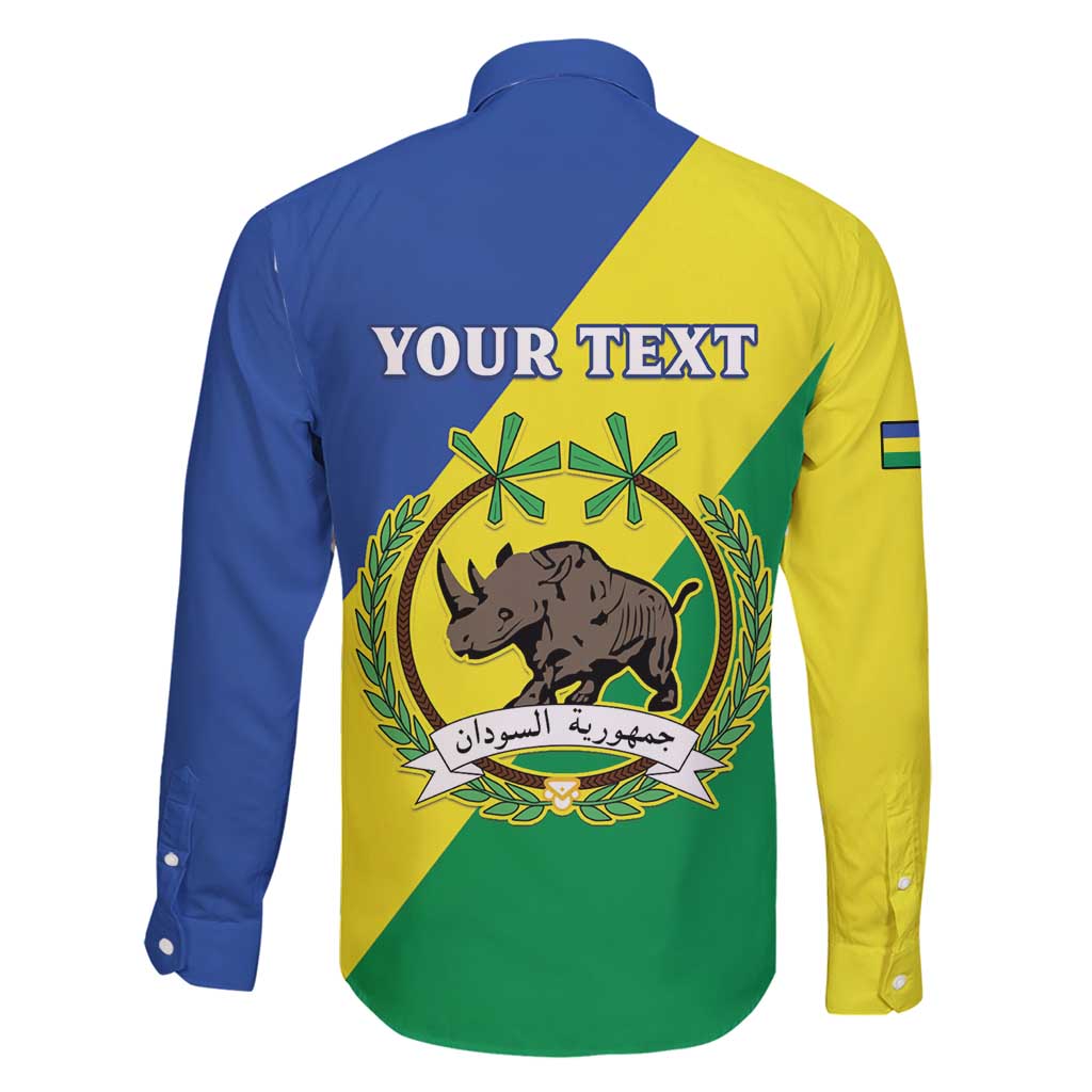 Personalized Sudan 1956-1970 Family Matching Long Sleeve Bodycon Dress and Hawaiian Shirt Secretary Bird Coat Of Arms