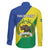 Personalized Sudan 1956-1970 Family Matching Long Sleeve Bodycon Dress and Hawaiian Shirt Secretary Bird Coat Of Arms
