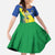 Personalized Sudan 1956-1970 Family Matching Off Shoulder Maxi Dress and Hawaiian Shirt Secretary Bird Coat Of Arms