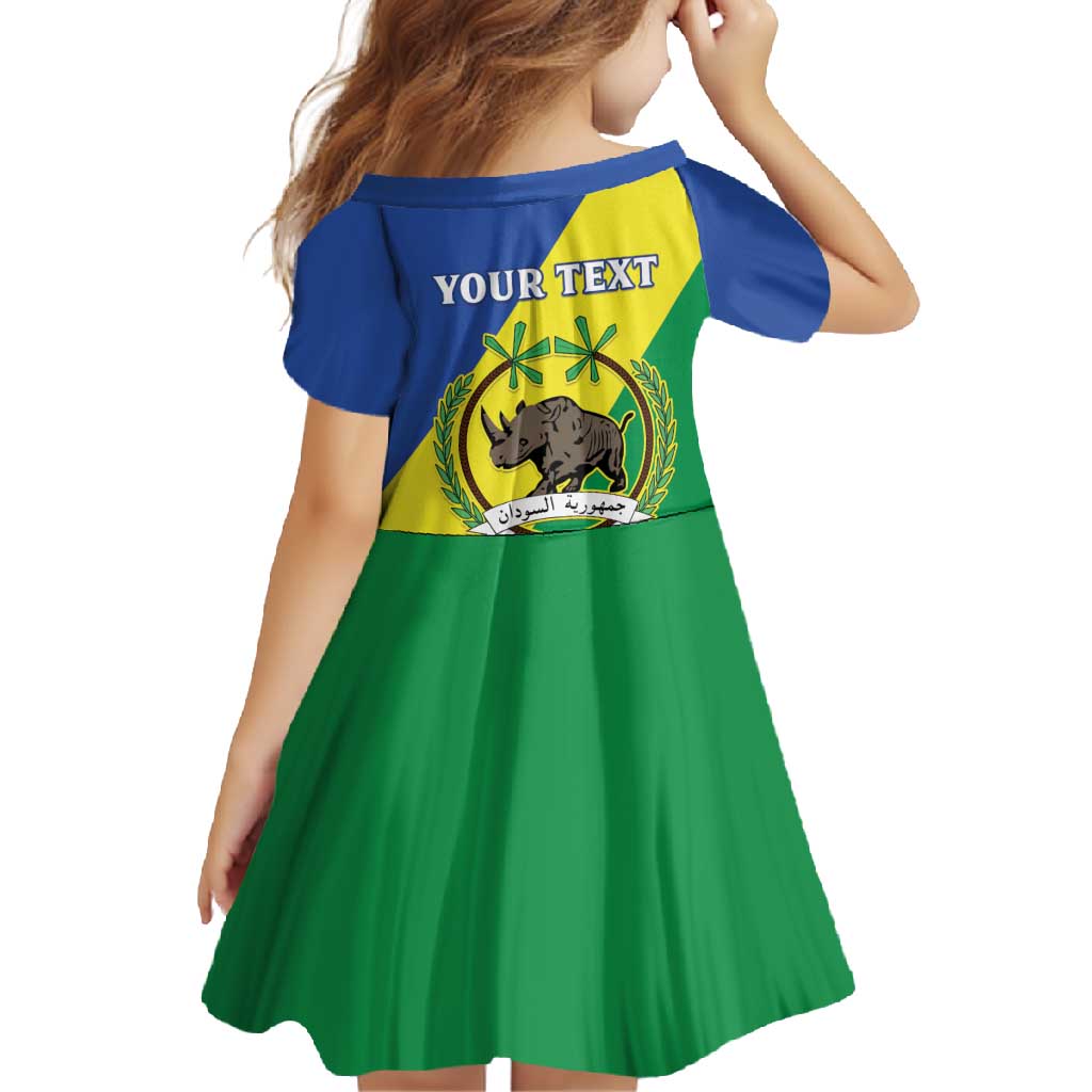 Personalized Sudan 1956-1970 Family Matching Off Shoulder Maxi Dress and Hawaiian Shirt Secretary Bird Coat Of Arms