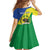 Personalized Sudan 1956-1970 Family Matching Puletasi and Hawaiian Shirt Secretary Bird Coat Of Arms