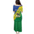 Personalized Sudan 1956-1970 Family Matching Puletasi and Hawaiian Shirt Secretary Bird Coat Of Arms
