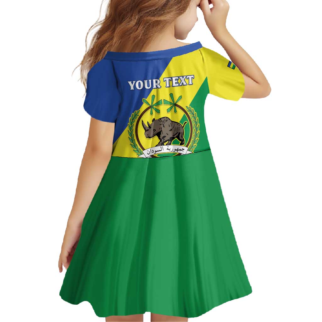 Personalized Sudan 1956-1970 Family Matching Tank Maxi Dress and Hawaiian Shirt Secretary Bird Coat Of Arms