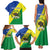 Personalized Sudan 1956-1970 Family Matching Tank Maxi Dress and Hawaiian Shirt Secretary Bird Coat Of Arms