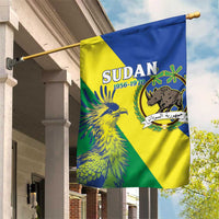 Personalized Sudan 1956-1970 Garden Flag Secretary Bird Coat Of Arms