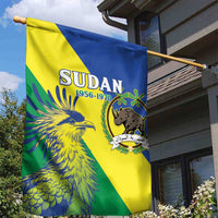 Personalized Sudan 1956-1970 Garden Flag Secretary Bird Coat Of Arms