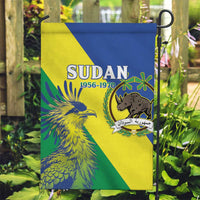 Personalized Sudan 1956-1970 Garden Flag Secretary Bird Coat Of Arms