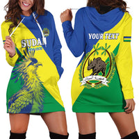 Personalized Sudan 1956-1970 Hoodie Dress Secretary Bird Coat Of Arms