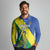Personalized Sudan 1956-1970 Long Sleeve Polo Shirt Secretary Bird Coat Of Arms