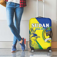 Personalized Sudan 1956-1970 Luggage Cover Secretary Bird Coat Of Arms