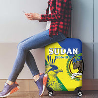 Personalized Sudan 1956-1970 Luggage Cover Secretary Bird Coat Of Arms
