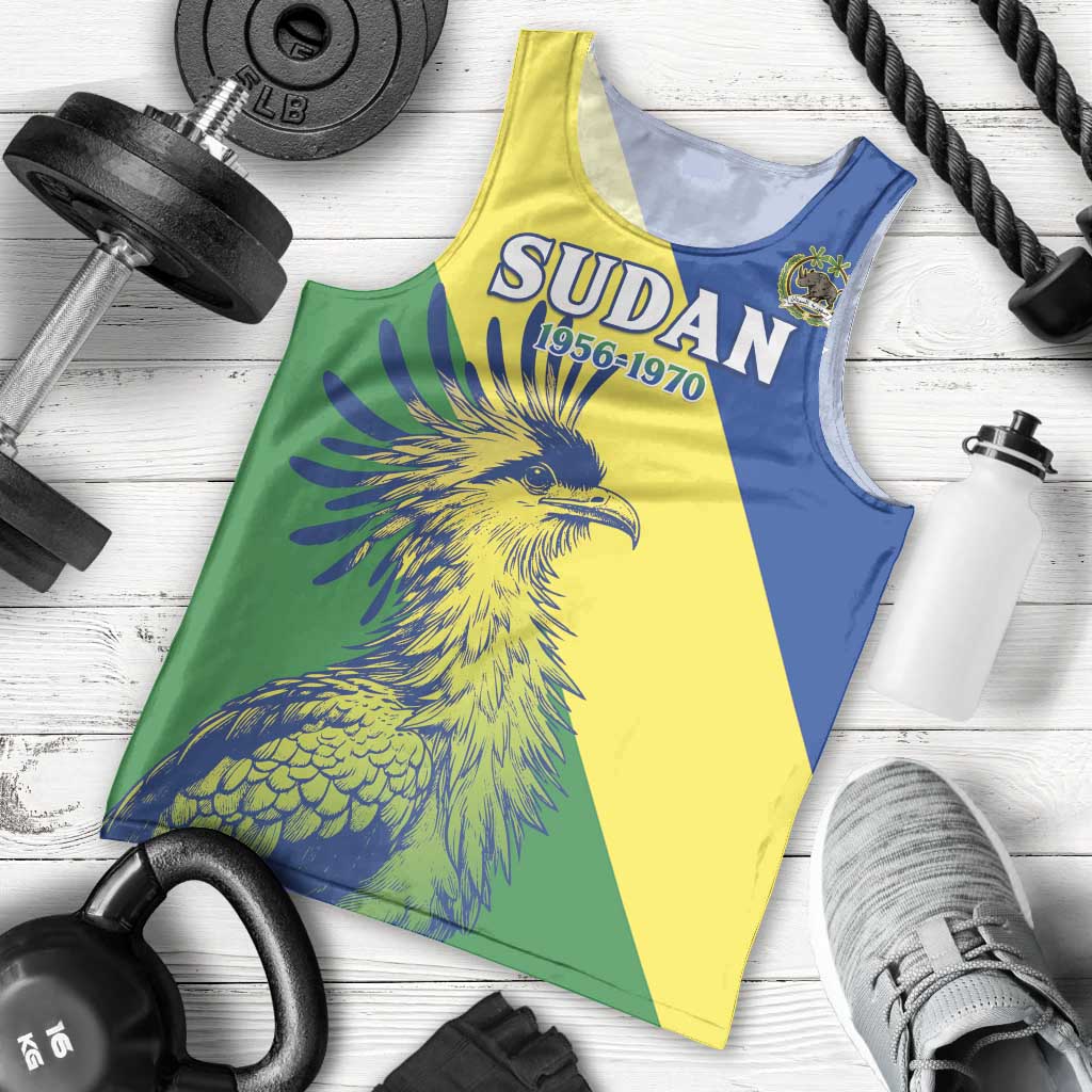 Personalized Sudan 1956-1970 Men Tank Top Secretary Bird Coat Of Arms