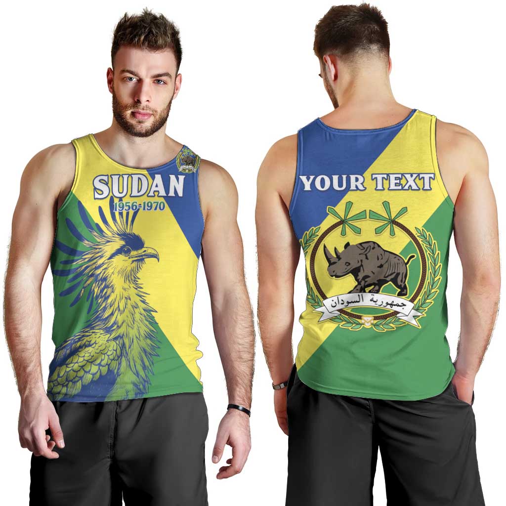 Personalized Sudan 1956-1970 Men Tank Top Secretary Bird Coat Of Arms
