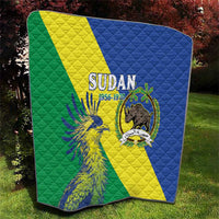 Personalized Sudan 1956-1970 Quilt Secretary Bird Coat Of Arms