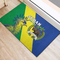 Personalized Sudan 1956-1970 Rubber Doormat Secretary Bird Coat Of Arms