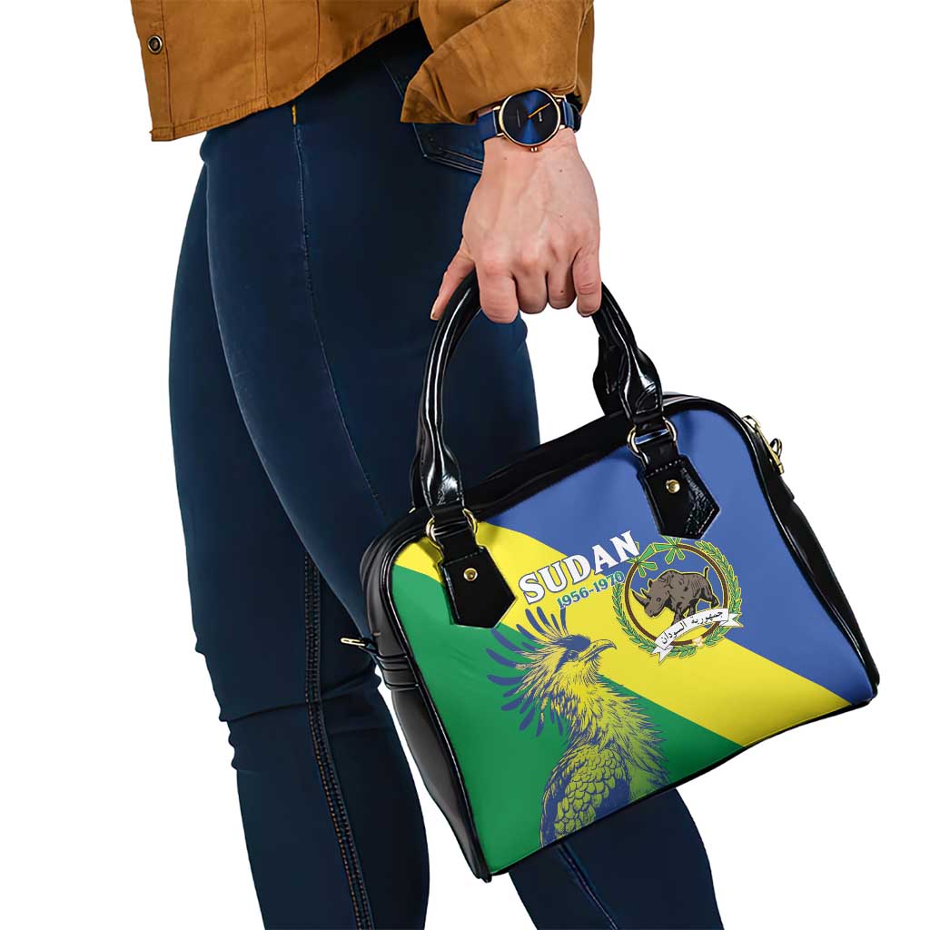 Personalized Sudan 1956-1970 Shoulder Handbag Secretary Bird Coat Of Arms
