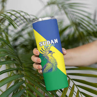 Personalized Sudan 1956-1970 Skinny Tumbler Secretary Bird Coat Of Arms