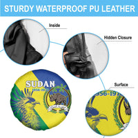 Personalized Sudan 1956-1970 Spare Tire Cover Secretary Bird Coat Of Arms