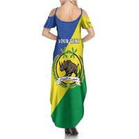 Personalized Sudan 1956-1970 Summer Maxi Dress Secretary Bird Coat Of Arms