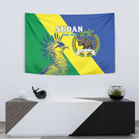 Personalized Sudan 1956-1970 Tapestry Secretary Bird Coat Of Arms