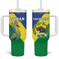 Personalized Sudan 1956-1970 Tumbler With Handle Secretary Bird Coat Of Arms