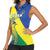 Personalized Sudan 1956-1970 Women Sleeveless Polo Shirt Secretary Bird Coat Of Arms
