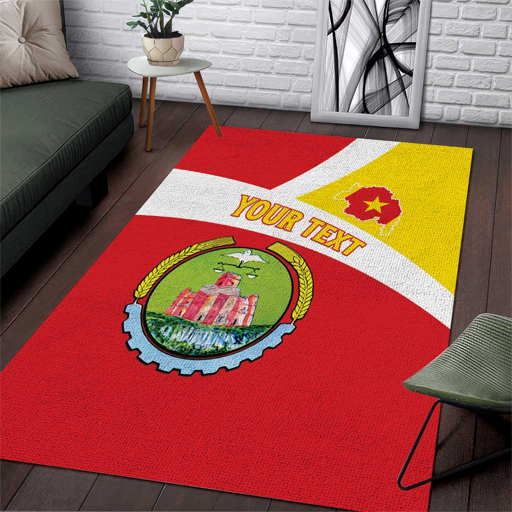 Personalized Ethiopia Amhara Region Area Rug Coat Of Arms With Map