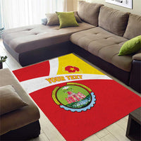 Personalized Ethiopia Amhara Region Area Rug Coat Of Arms With Map