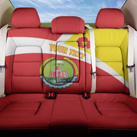 Personalized Ethiopia Amhara Region Back Car Seat Cover Coat Of Arms With Map
