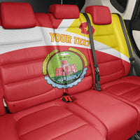 Personalized Ethiopia Amhara Region Back Car Seat Cover Coat Of Arms With Map