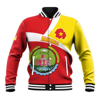 Personalized Ethiopia Amhara Region Baseball Jacket Coat Of Arms With Map
