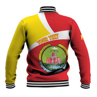 Personalized Ethiopia Amhara Region Baseball Jacket Coat Of Arms With Map