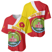 Personalized Ethiopia Amhara Region Baseball Jersey Coat Of Arms With Map