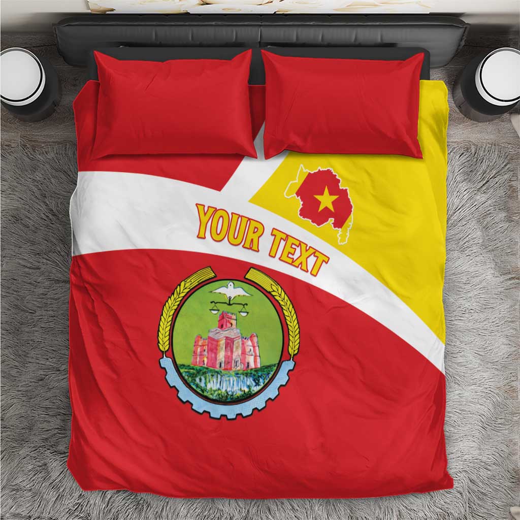 Personalized Ethiopia Amhara Region Bedding Set Coat Of Arms With Map